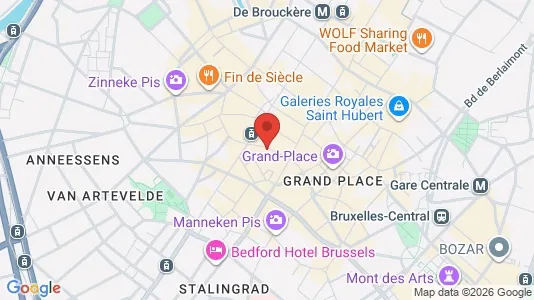 Apartments for rent i Stad Brussel - kort over placeringen