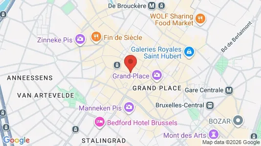 Apartments for rent i Stad Brussel - kort over placeringen
