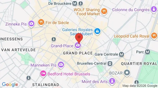 Apartments for rent i Stad Brussel - kort over placeringen