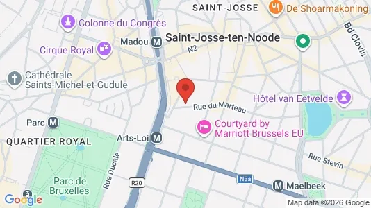 Apartments for rent i Brussels Sint-Joost-ten-Node - kort over placeringen