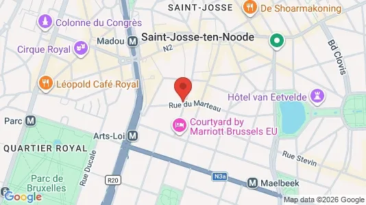 Apartments for rent i Stad Brussel - kort over placeringen