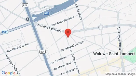 Apartments for rent i Brussels Sint-Lambrechts-Woluwe - kort over placeringen