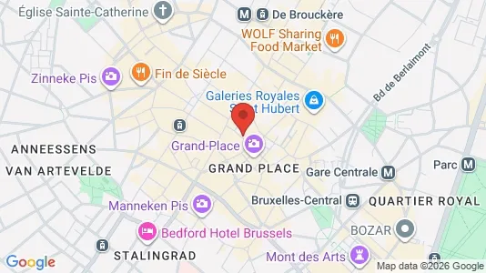 Apartments for rent i Stad Brussel - kort over placeringen