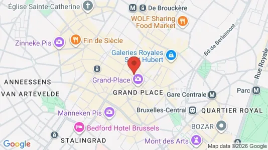 Apartments for rent i Stad Brussel - kort over placeringen