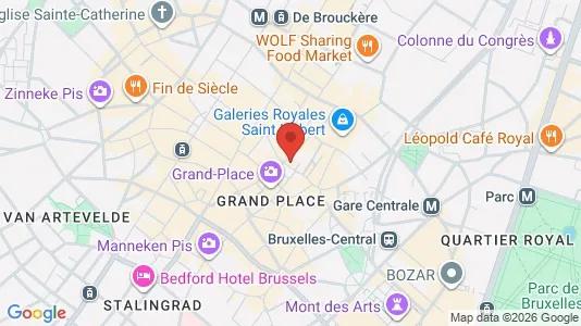 Apartments for rent i Stad Brussel - kort over placeringen