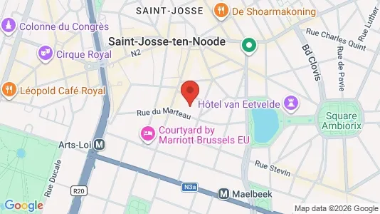 Apartments for rent i Stad Brussel - kort over placeringen