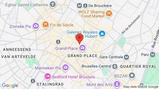 Apartments for rent i Stad Brussel - kort over placeringen