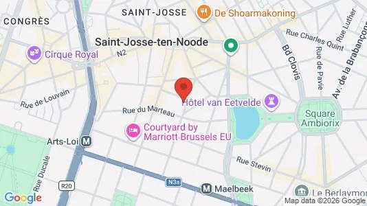 Apartments for rent i Stad Brussel - kort over placeringen