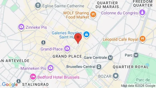 Apartments for rent i Stad Brussel - kort over placeringen