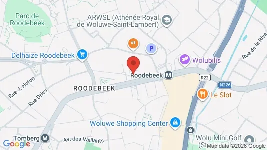 Apartments for rent i Brussels Sint-Lambrechts-Woluwe - kort over placeringen