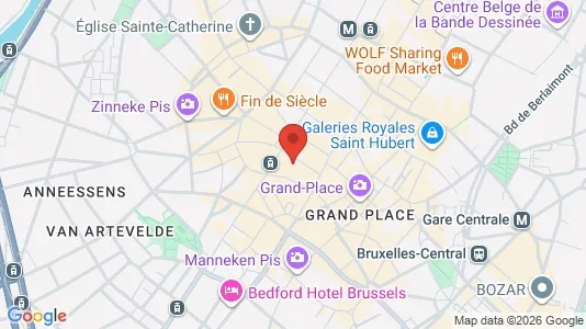 Apartments for rent i Stad Brussel - kort over placeringen