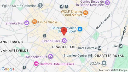 Apartments for rent i Stad Brussel - kort over placeringen