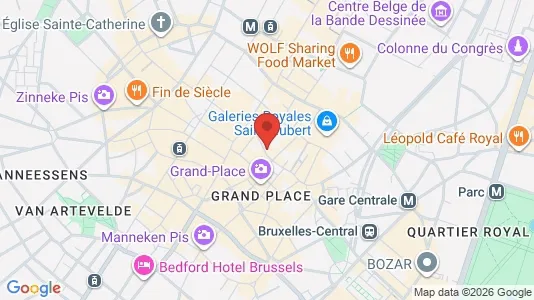 Apartments for rent i Stad Brussel - kort over placeringen