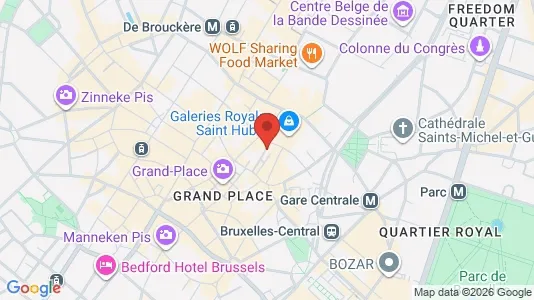 Apartments for rent i Stad Brussel - kort over placeringen