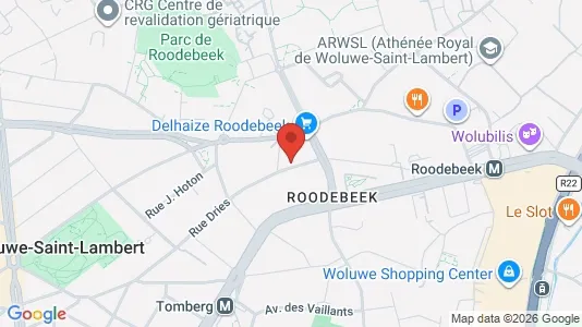 Apartments for rent i Brussels Sint-Lambrechts-Woluwe - kort over placeringen