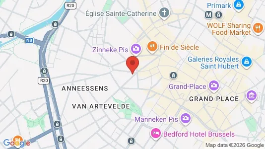Apartments for rent i Stad Brussel - kort over placeringen