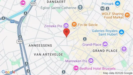 Apartments for rent i Stad Brussel - kort over placeringen