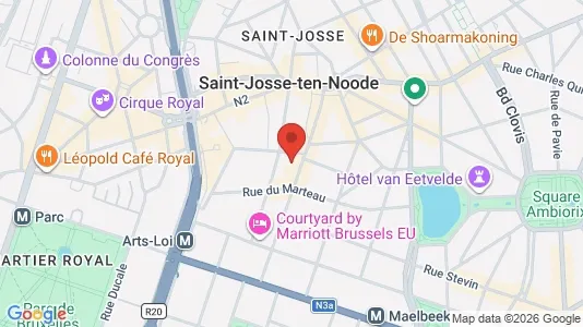 Apartments for rent i Brussels Sint-Joost-ten-Node - kort over placeringen