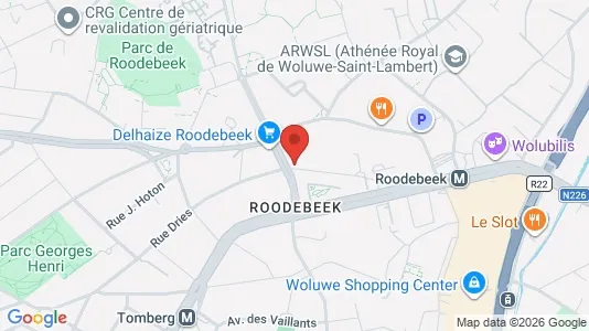 Apartments for rent i Brussels Sint-Lambrechts-Woluwe - kort over placeringen