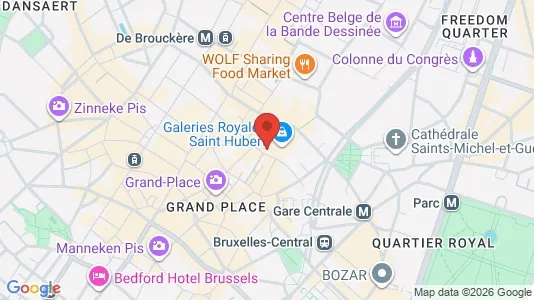 Apartments for rent i Stad Brussel - kort over placeringen