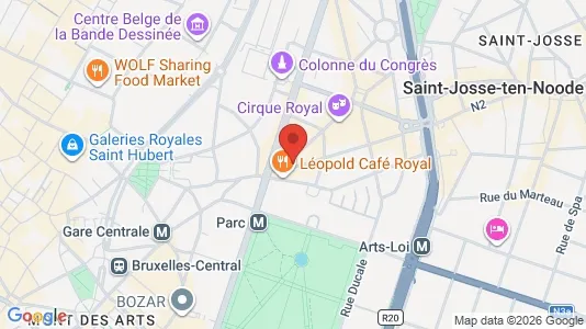 Apartments for rent i Stad Brussel - kort over placeringen