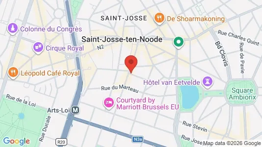 Apartments for rent i Brussels Sint-Joost-ten-Node - kort over placeringen