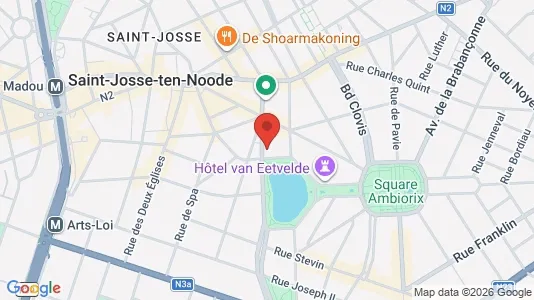 Apartments for rent i Stad Brussel - kort over placeringen