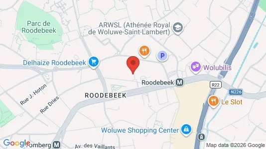 Apartments for rent i Brussels Sint-Lambrechts-Woluwe - kort over placeringen