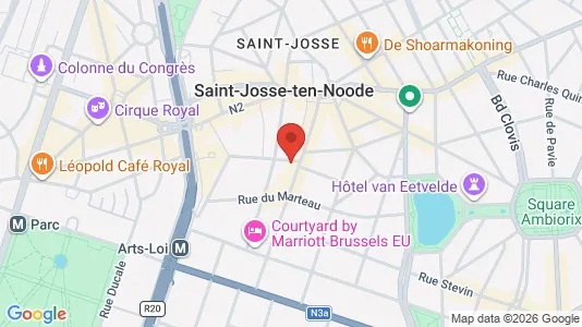Apartments for rent i Brussels Sint-Joost-ten-Node - kort over placeringen