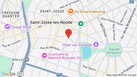 Apartments for rent i Stad Brussel - kort over placeringen