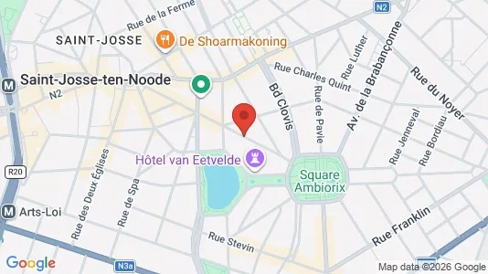 Apartments for rent i Stad Brussel - kort over placeringen