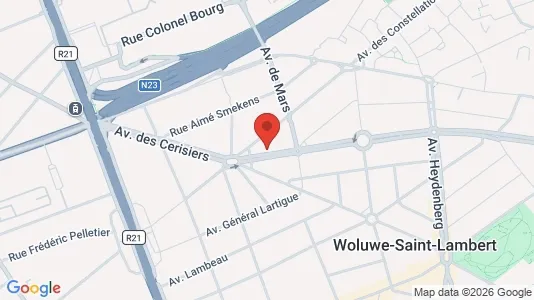 Apartments for rent i Brussels Sint-Lambrechts-Woluwe - kort over placeringen