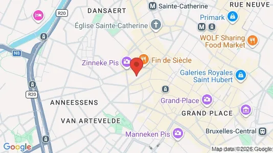 Apartments for rent i Stad Brussel - kort over placeringen