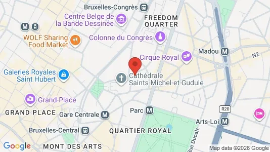 Apartments for rent i Stad Brussel - kort over placeringen