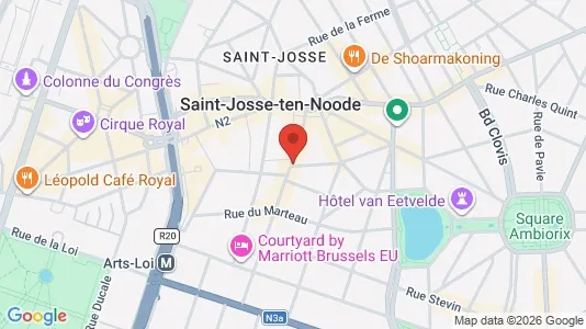Apartments for rent i Brussels Sint-Joost-ten-Node - kort over placeringen