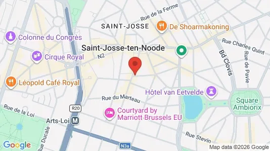 Apartments for rent i Brussels Etterbeek - kort over placeringen