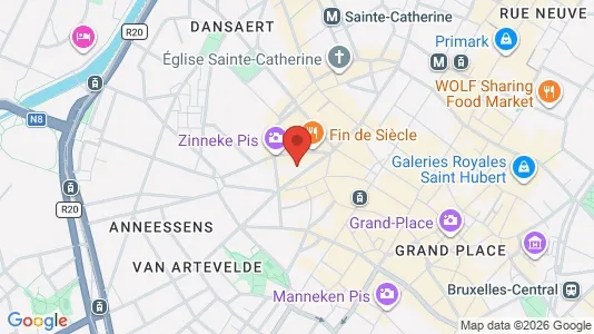 Apartments for rent i Stad Brussel - kort over placeringen