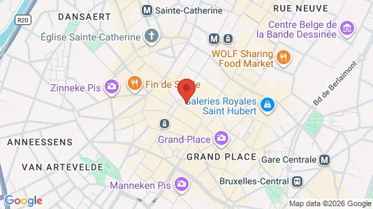 Apartments for rent i Stad Brussel - kort over placeringen