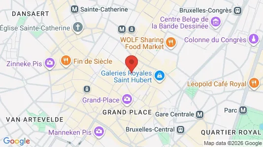 Apartments for rent i Stad Brussel - kort over placeringen