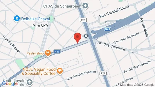 Apartments for rent i Brussels Schaarbeek - kort over placeringen