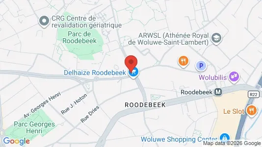 Apartments for rent i Brussels Sint-Lambrechts-Woluwe - kort over placeringen