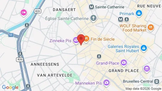 Apartments for rent i Stad Brussel - kort over placeringen
