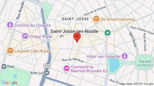 Apartments for rent i Brussels Sint-Joost-ten-Node - kort over placeringen