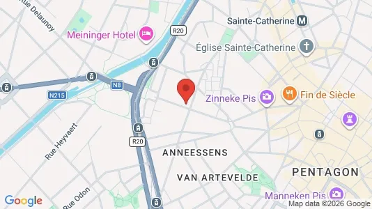Apartments for rent i Stad Brussel - kort over placeringen
