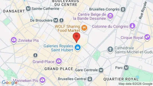 Apartments for rent i Stad Brussel - kort over placeringen