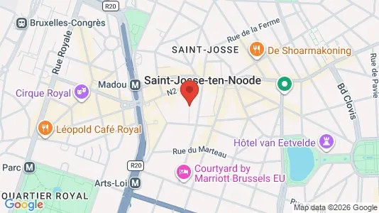 Apartments for rent i Brussels Sint-Joost-ten-Node - kort over placeringen