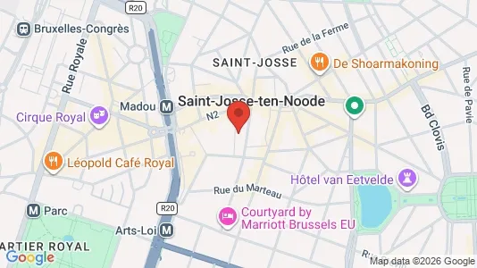 Apartments for rent i Brussels Sint-Joost-ten-Node - kort over placeringen