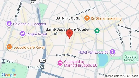 Apartments for rent i Brussels Sint-Joost-ten-Node - kort over placeringen