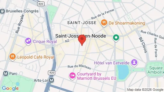 Apartments for rent i Brussels Sint-Joost-ten-Node - kort over placeringen
