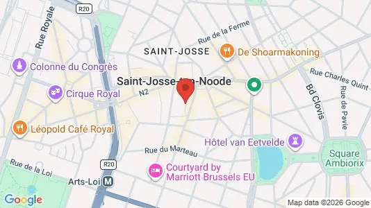 Apartments for rent i Brussels Sint-Joost-ten-Node - kort over placeringen